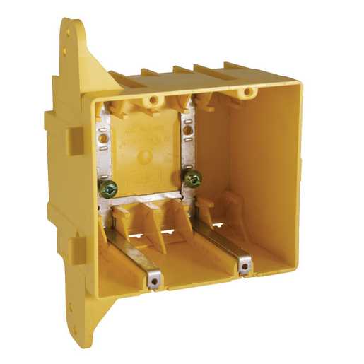 2022R | Non-Metallic Device Box 2-Gang with Flush Bracket