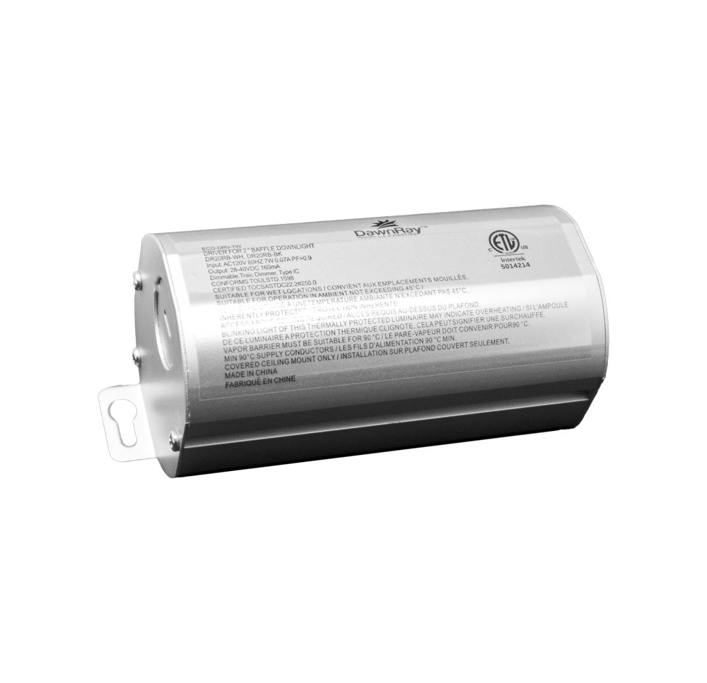 Dawnray 2" 5CCT LED Baffle Regressed Fixture | DR20RB