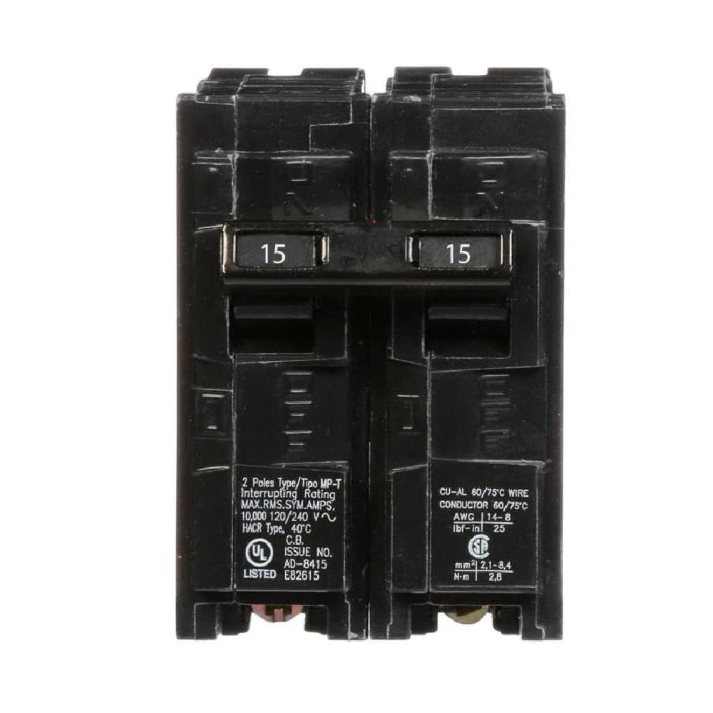 Q215 - Siemens 15 Amp 2 Pole Circuit Breaker