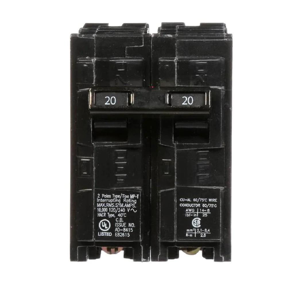 Q220 - Siemens 20 Amp 2 Pole Circuit Breaker