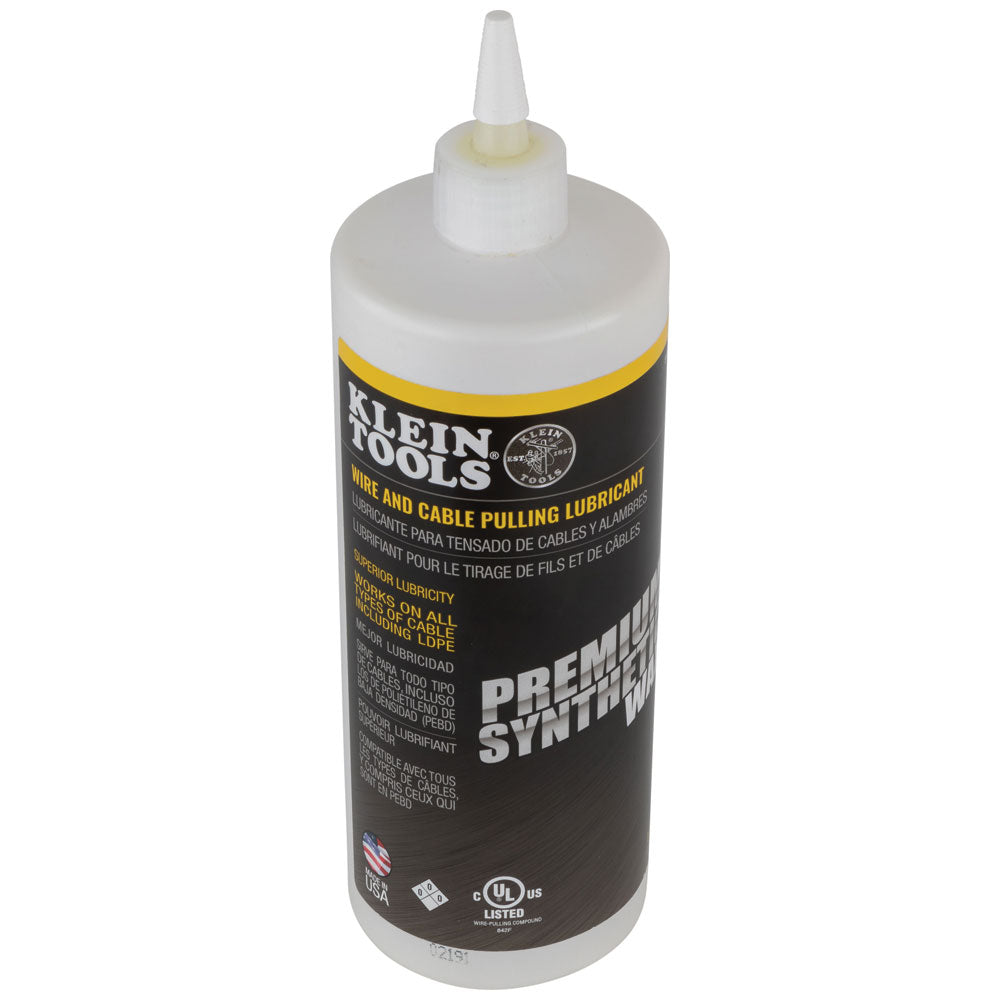 Klein Tools 51010 Premium Synthetic Wax Cable Pulling Lube 1-Quart