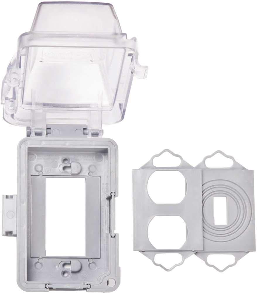 TayMac MM410C Weatherproof In-Use Outlet Cover, Horizontal/Vertical, 16-in-1, 2-3/4 in. Deep