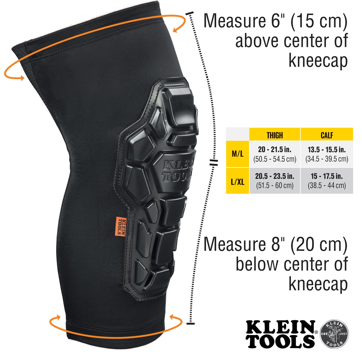 Genouillères robustes Klein Tools 60611, L/XL