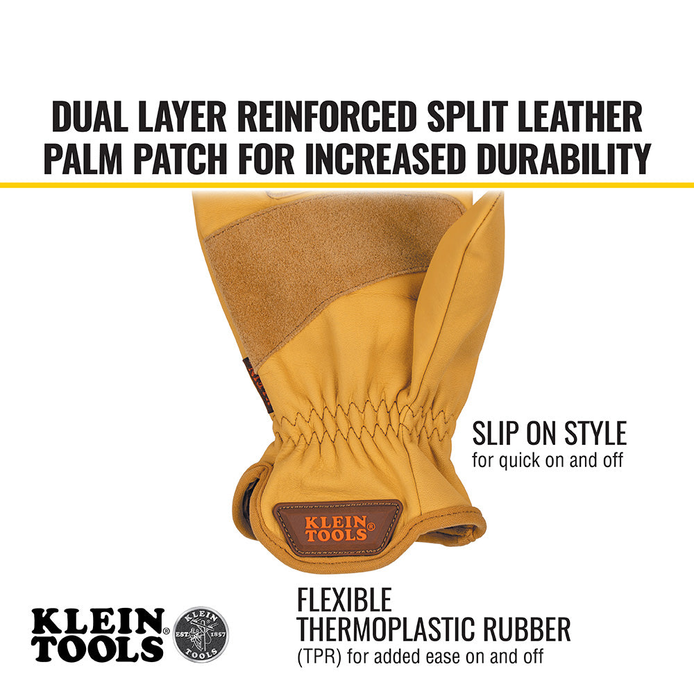 Klein Tools 60605 Cowhide Leather Gloves, X-Large