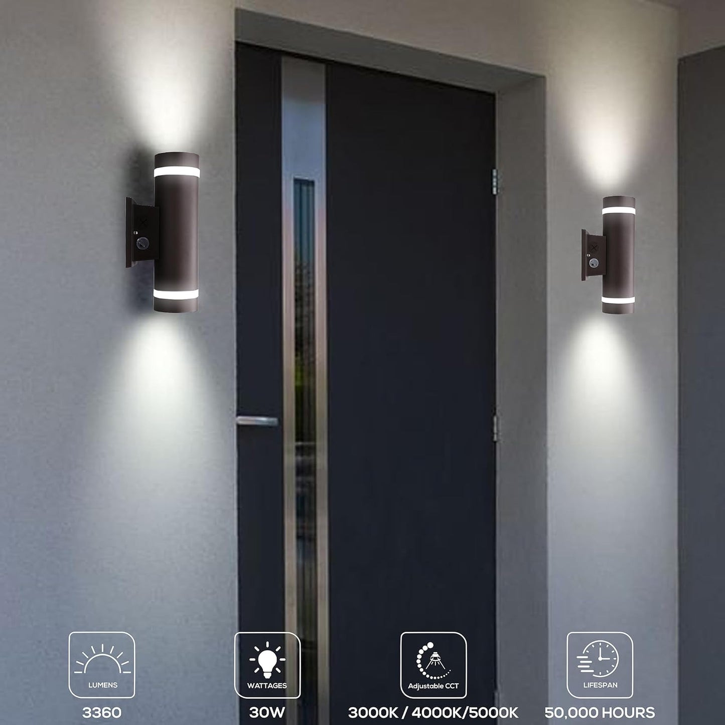 Votatec Up/Down Cylinder Wall Light