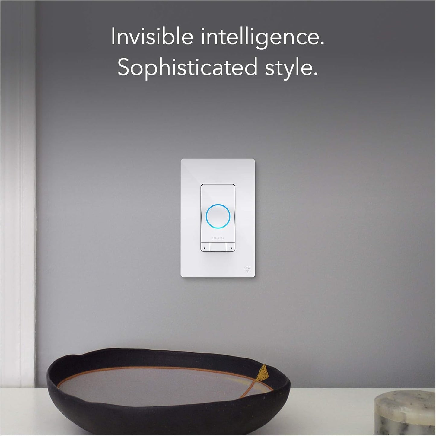 iDevices IDEV0022 Instinct Smart Switch | Wi-Fi Enabled | Alexa Built-in | Motion Sensing | 120V | White