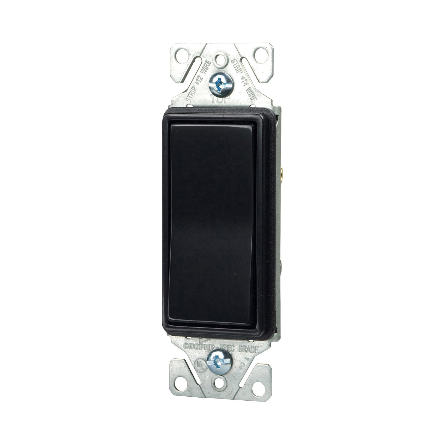 Eaton 7503BK 3-Way Decorator Switch, 15Amp, 120/277V, Black