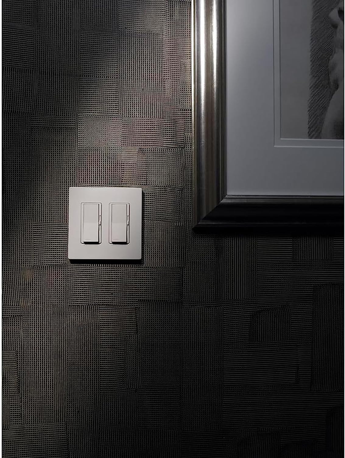 Lutron CW-2-WH Claro 2 Gang Wallplate, Gloss White