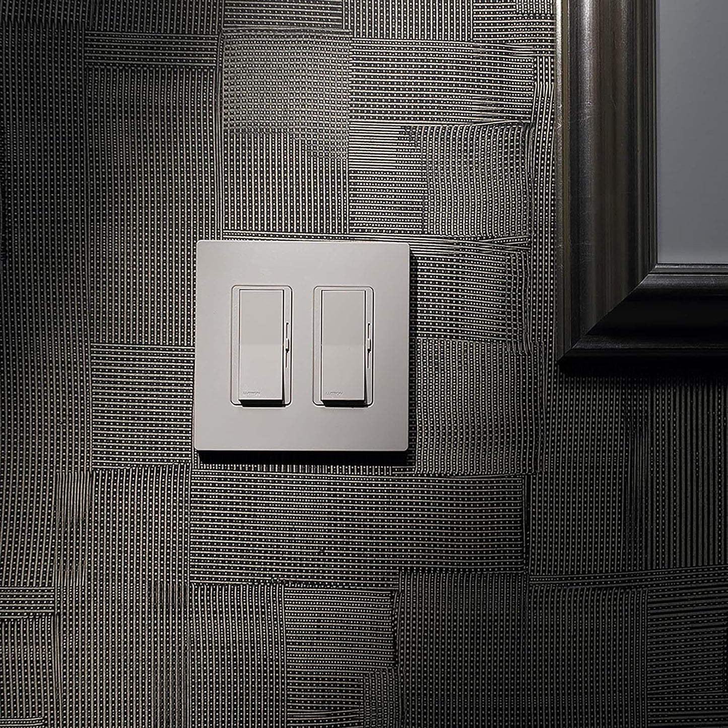 Lutron CW-2-WH Claro 2 Gang Wallplate, Gloss White