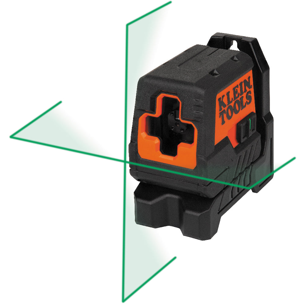 Klein Tools 93MCLG Green Mini Cross-Line Self-Leveling Laser Level, 50-Foot