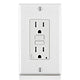 Leviton AFTR1-W 15 Amp, Tamper-Resistant AFCI Outlet with LED Indicator Light