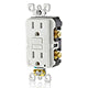 Leviton AFTR1-W 15 Amp, Tamper-Resistant AFCI Outlet with LED Indicator Light