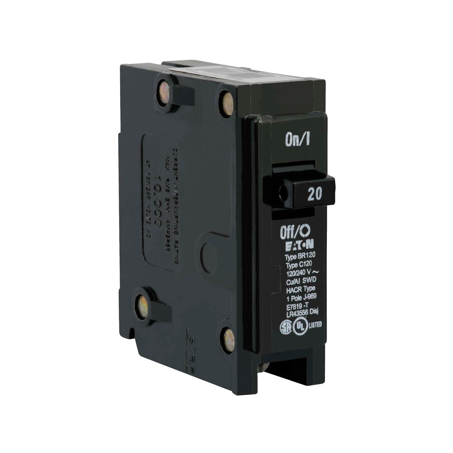 BR120 - Eaton Cutler-Hammer 20 Amp Single Pole Circuit Breaker