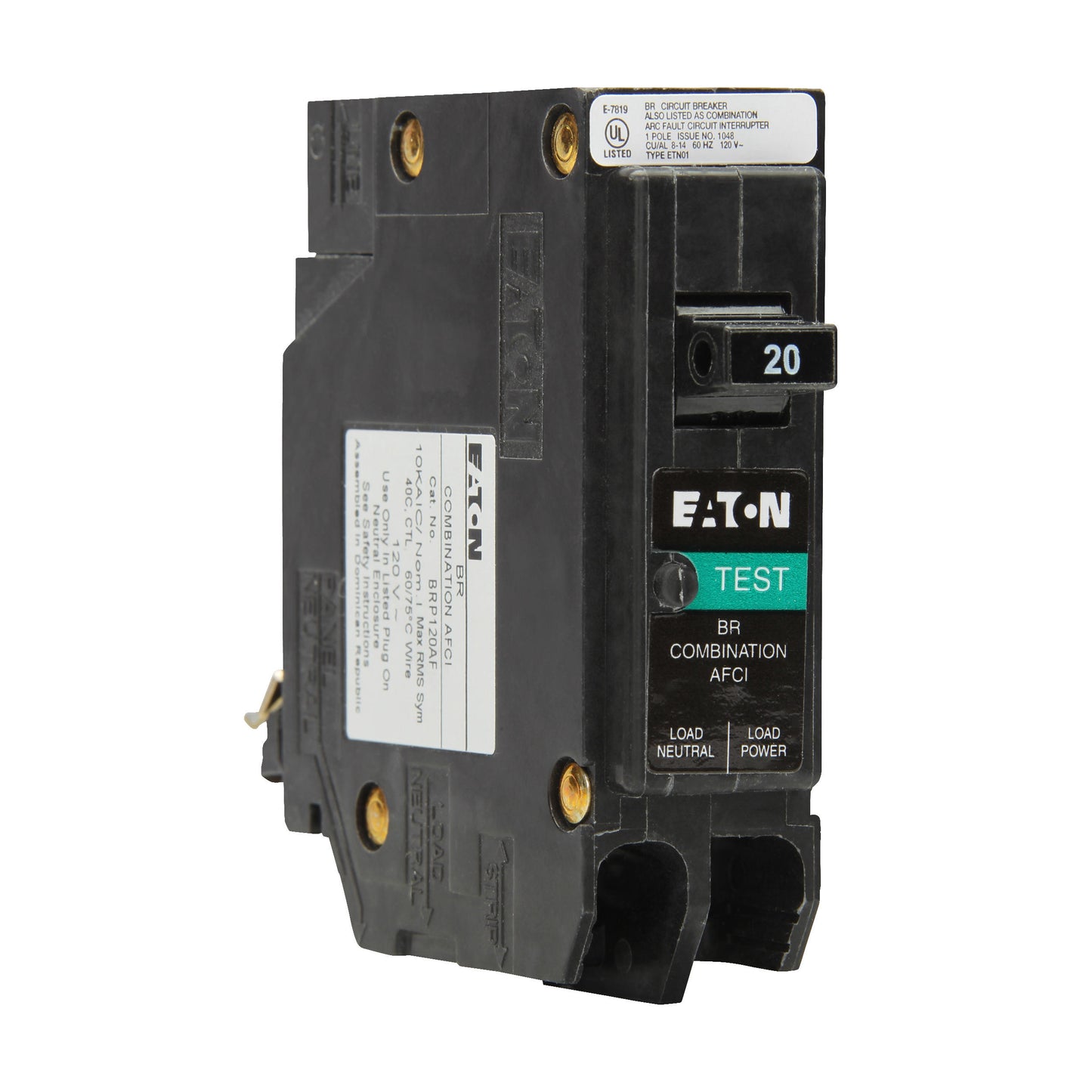 BRP115AFC | Eaton 15 Amp Single Pole Arc Fault (AFCI) Circuit Breaker