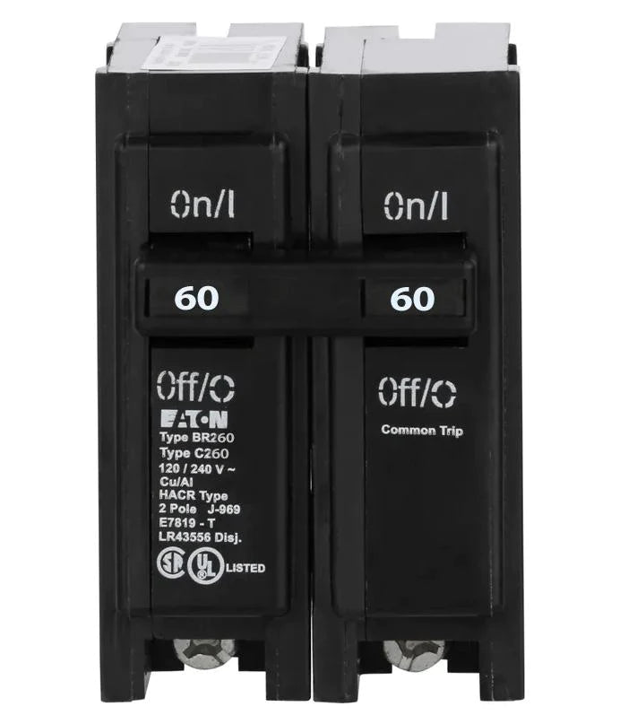 BR260 - Eaton Cutler-Hammer 60 Amp 2 Pole Circuit Breaker