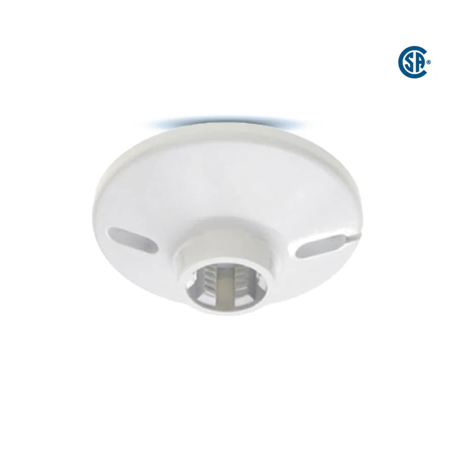 Keyless Lamp Holder, E26 Base, White