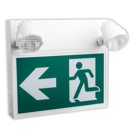 Votatec CR-7029B Remote Capable Steel Emergency Light & Running Man Combo