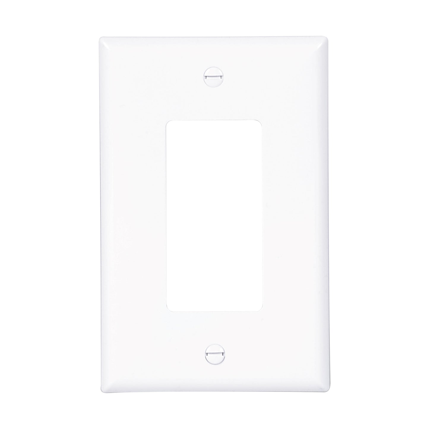 Eaton PJ26W 1-Gang Decora Mid-size Wallplate, White
