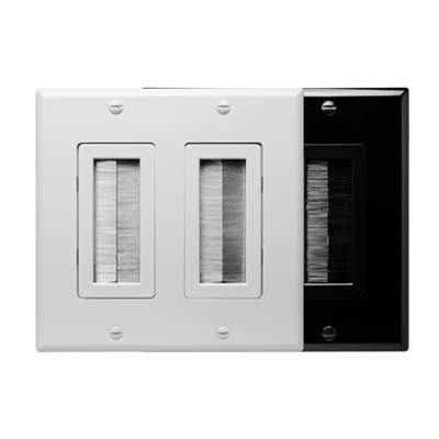 Dual Brush Decora Style Wall Plate and Insert | SC-225