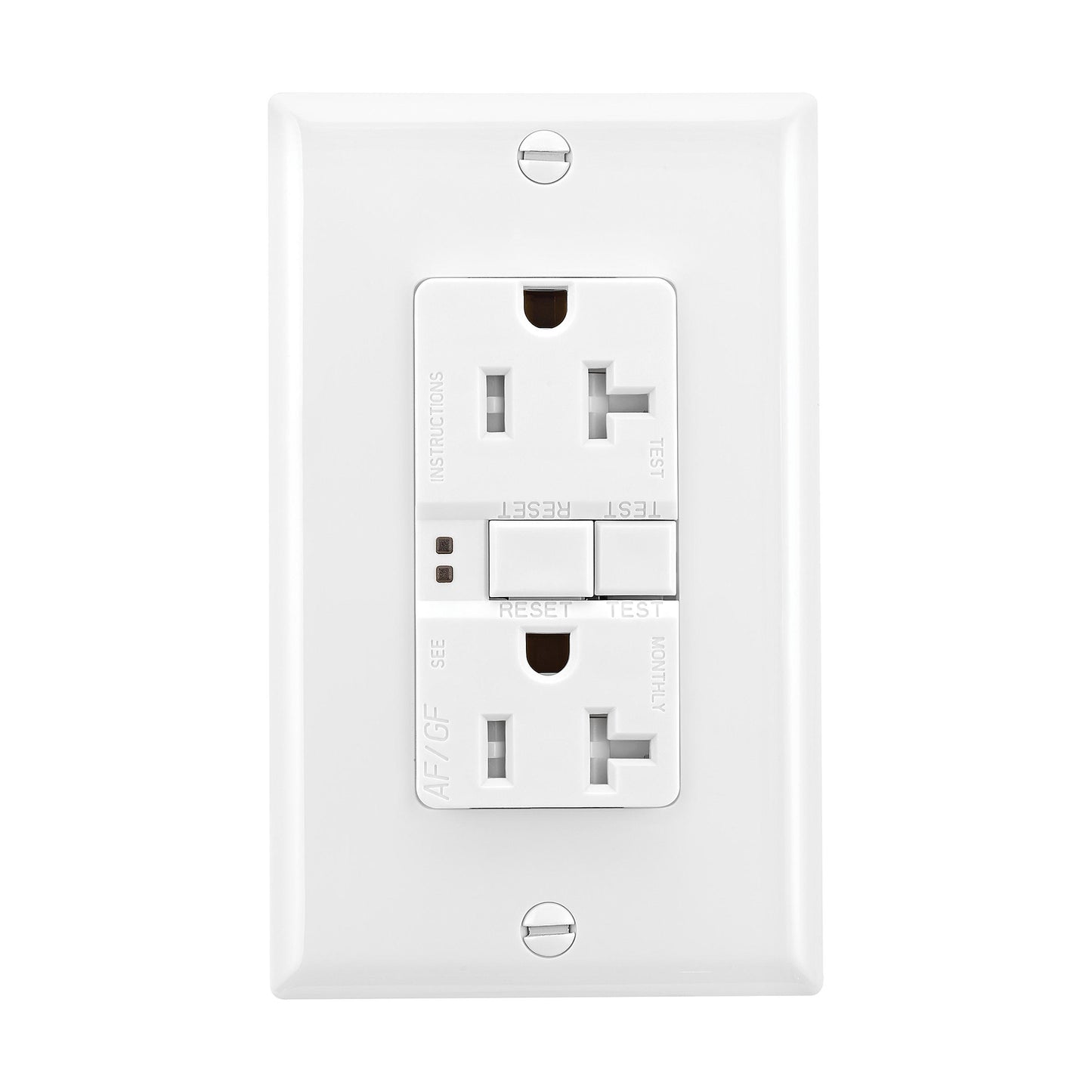 Eaton TRAFGF20W AFCI/GFCI Combination Duplex Receptacle, 20A, White