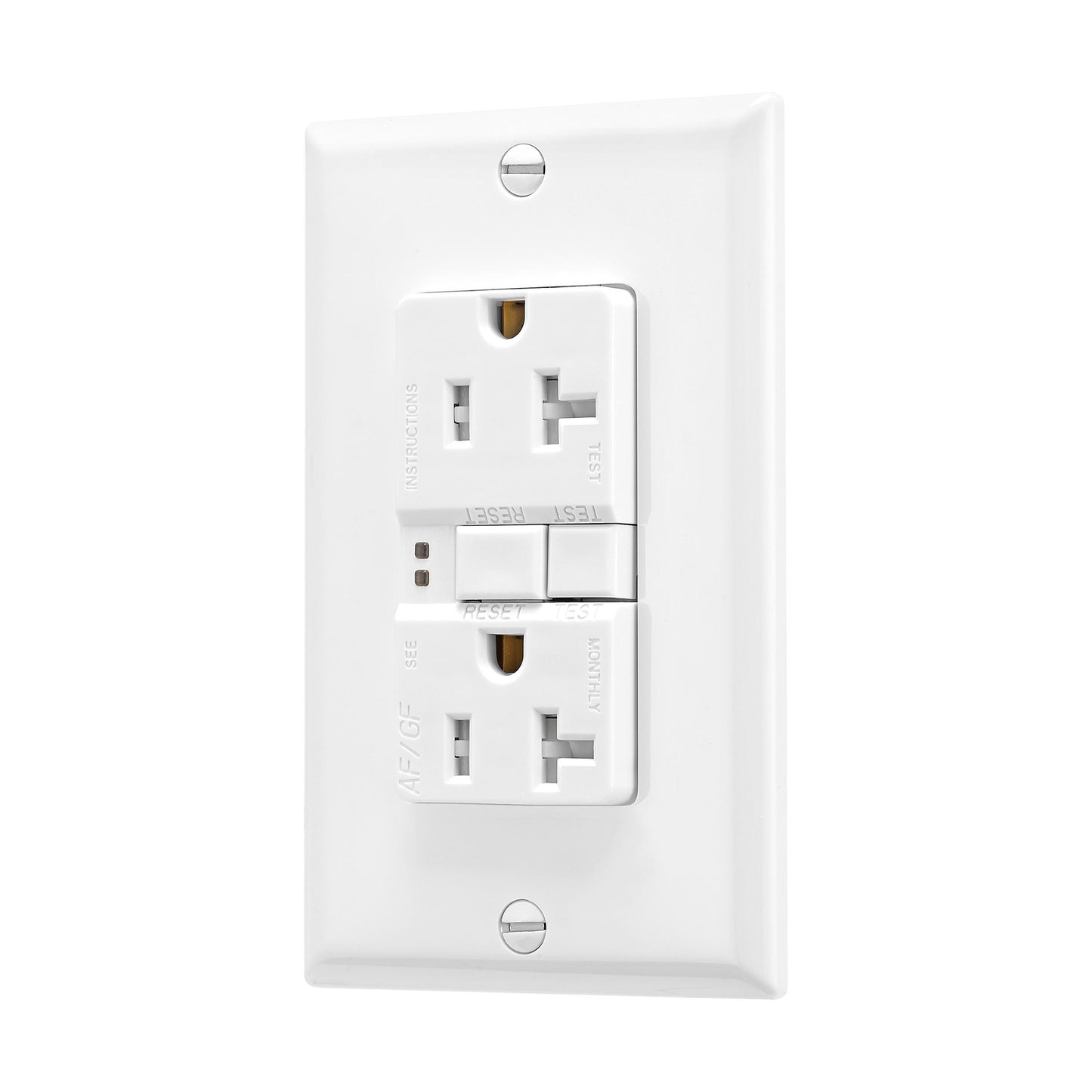 Eaton TRAFGF20W AFCI/GFCI Combination Duplex Receptacle, 20A, White