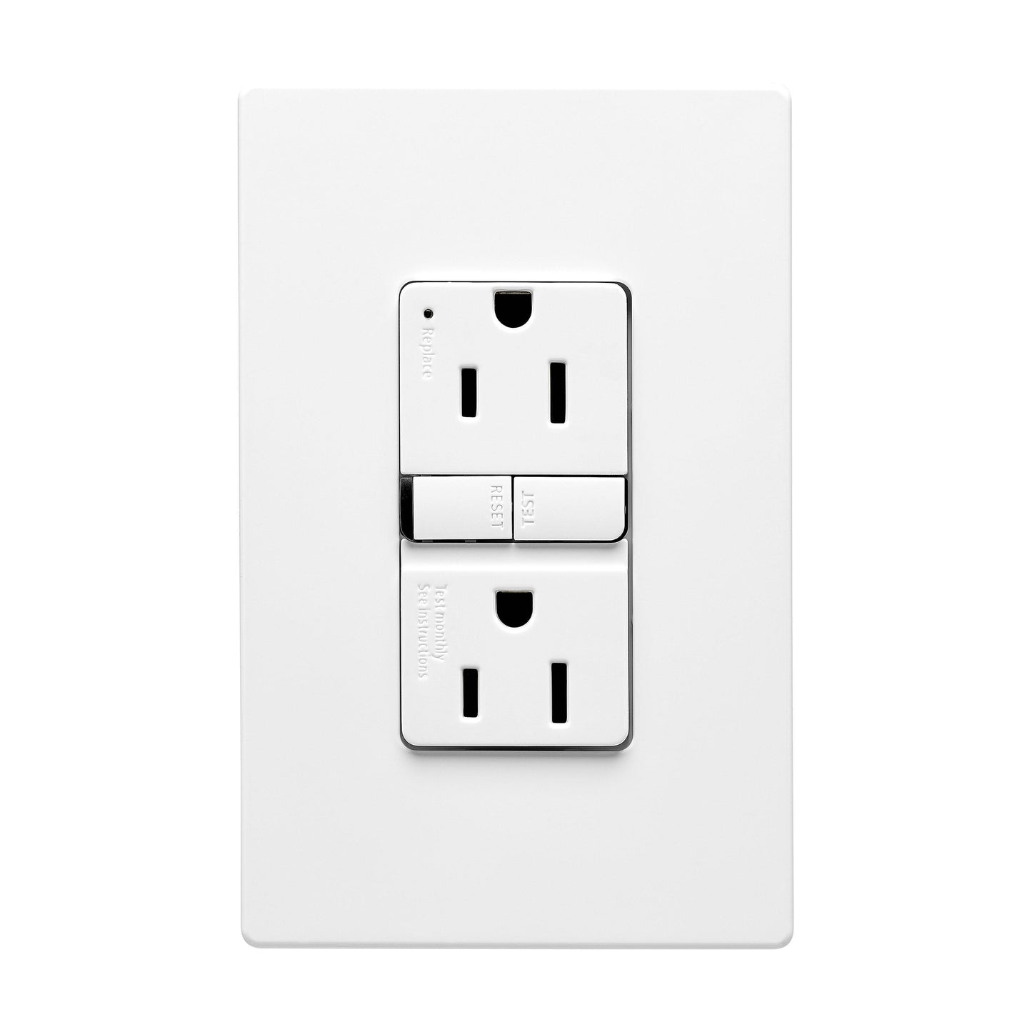 TRGF15W | Eaton 15 Amp Tamper Resistant Duplex GFCI Receptacle