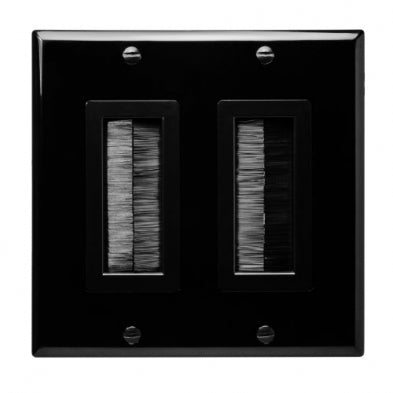 Dual Brush Decora Style Wall Plate and Insert | SC-225