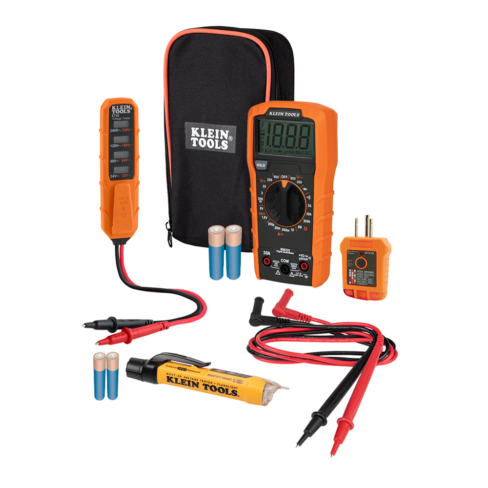 Klein Tools MM320KIT Digital Multimeter Electrical Test Kit