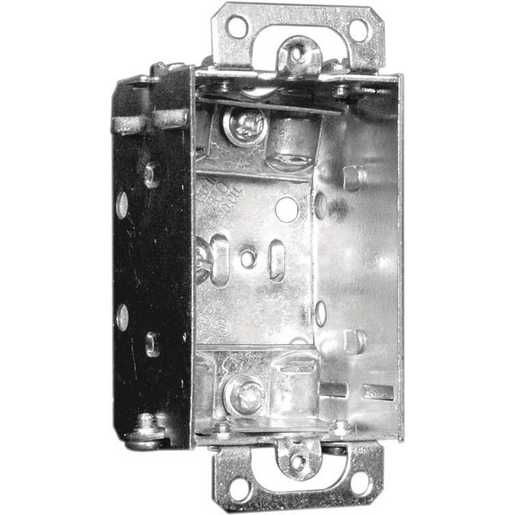 1100LUBAR | Hubbell Single Gang Device Box, Flush Ears, 1-1/2 In. Deep