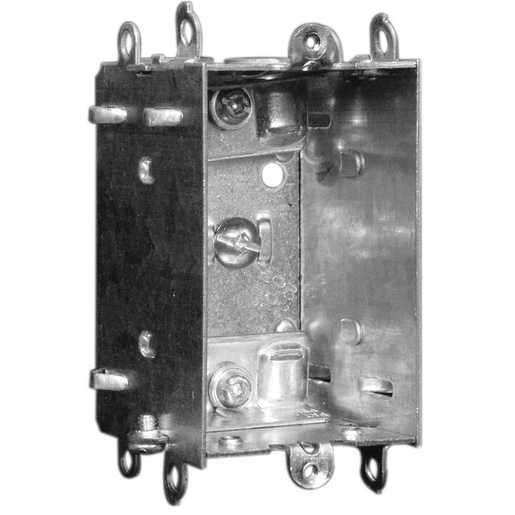 1102LHUBAR | Hubbell Single Gang Box, 2 in. Deep