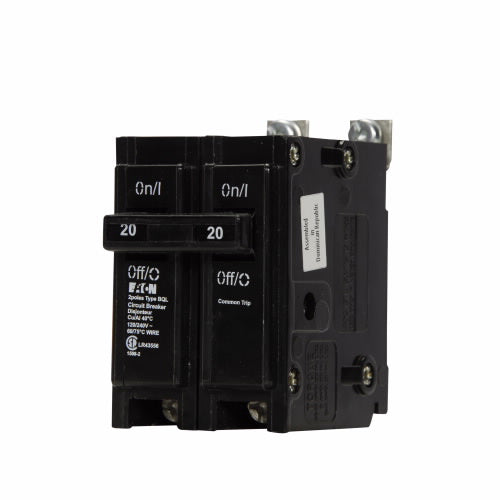 BQL220 Eaton Circuit Breaker Bolt-On 20 Amp 2 Pole 240 Volt
