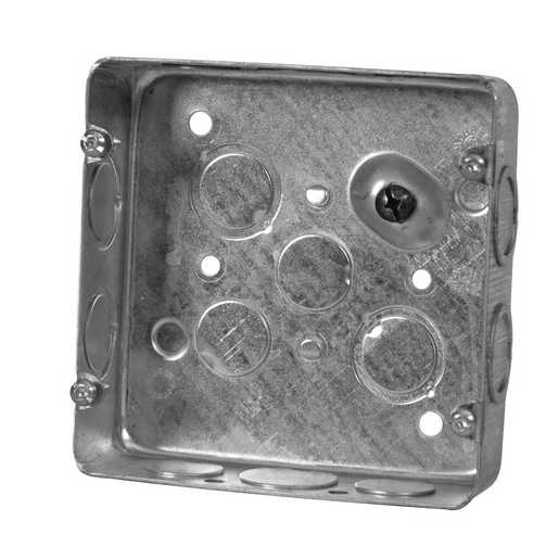 72151K | Hubbell 4-11/16 In. Square Box, 1-1/2 In. Deep
