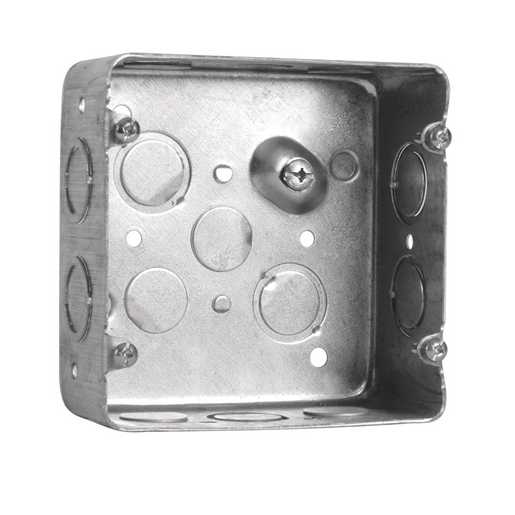72171K | Hubbell 4-11/16 In. Square Box, 1-1/2 In. Deep