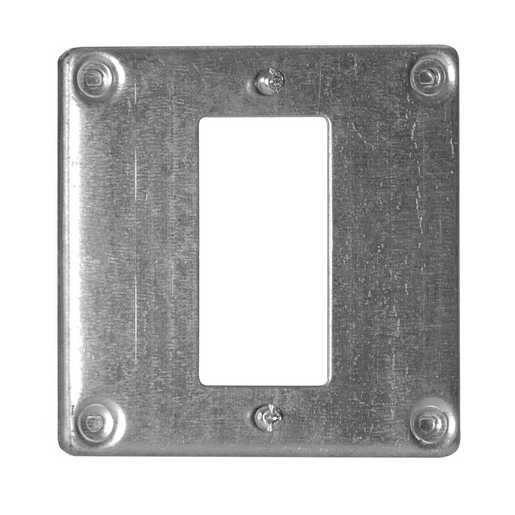 8372 | Hubbell Square Cover, For 1 GFCI Opening