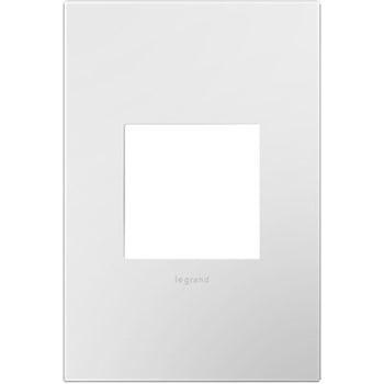 Legrand Adorne® AWP1G2WH6 Gloss White 1-Gang Screwless Wall Plate