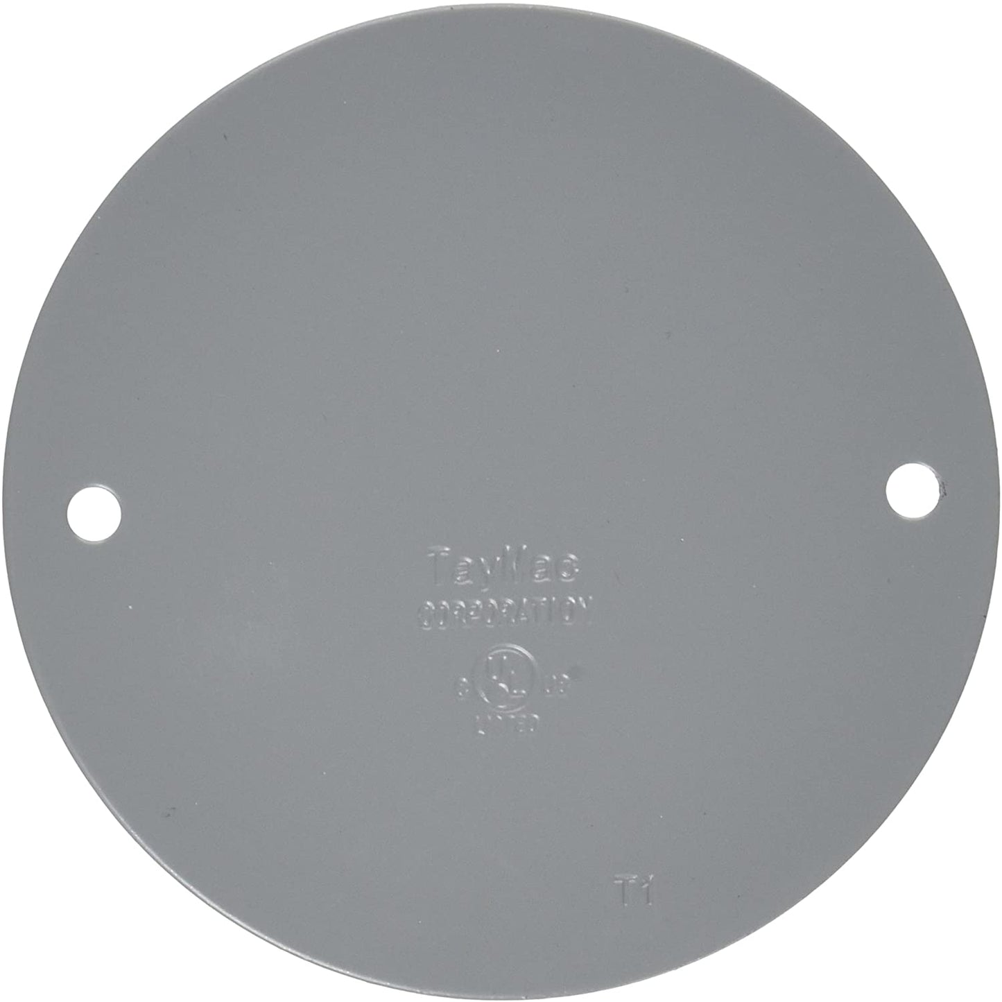 TayMac BC300S Weatherproof Metallic Device Cover, Blank, Round, Gray