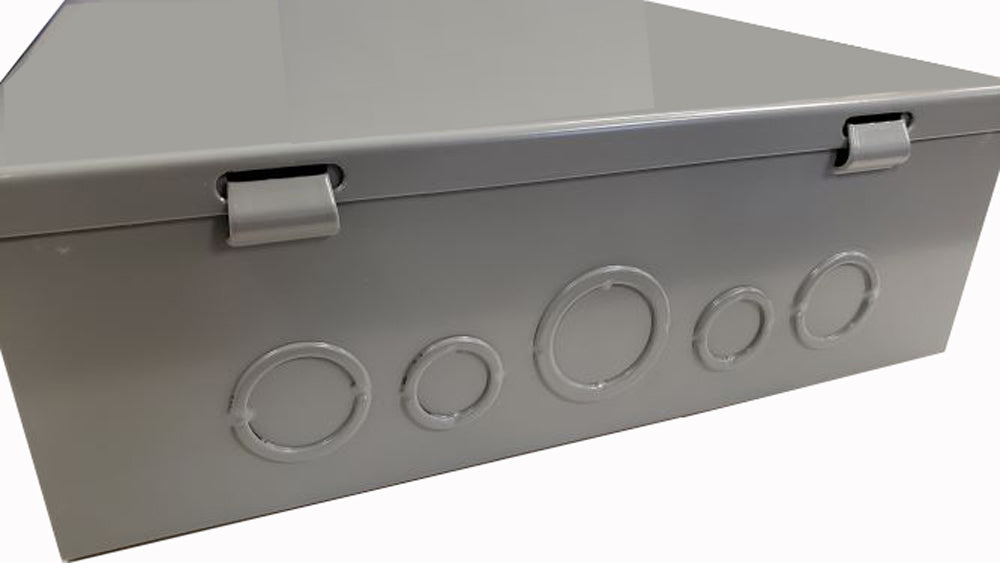 CHKO884 | Hammond Steel Enclosure w/ Hinge Door, 8 in x 8 in x 4 in