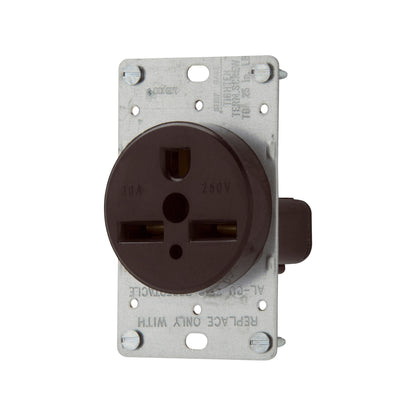 Eaton 1234-BOX Power Receptacle, 50Amp, 125/250V, 3-Pole, 4-Wire, NEMA 6-30R