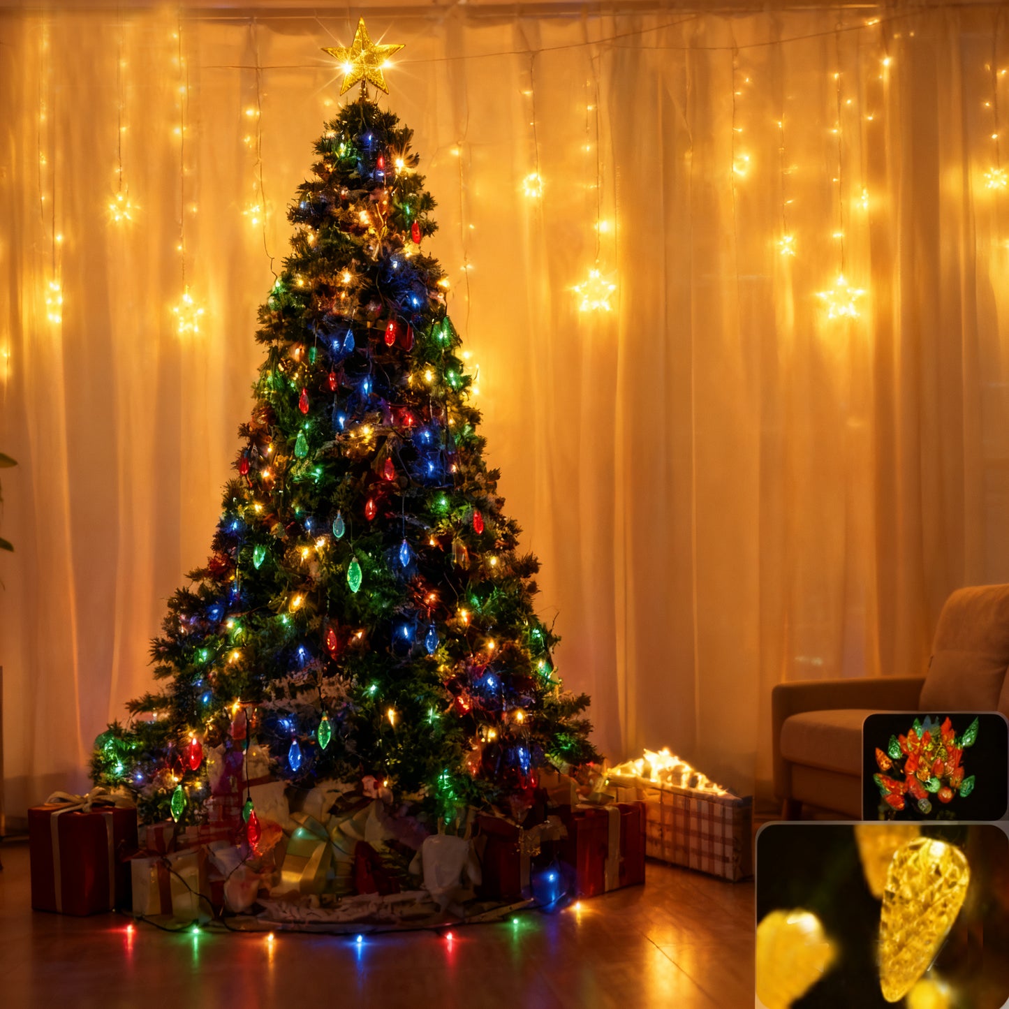 Strawberry Lamp String Lights | App-Controlled Waterproof Decorative Lighting