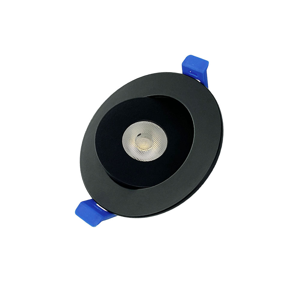 Dawnray 2" 5CCT LED Gimbal Recessed Fixture Round | DR20RGWH/BK