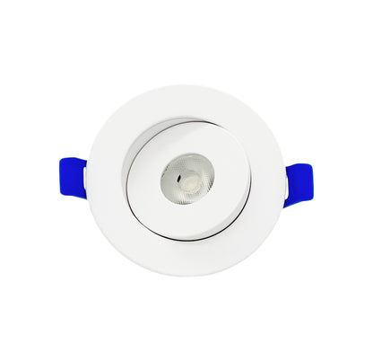 Dawnray 2" 5CCT LED Gimbal Recessed Fixture Round | DR20RGWH/BK