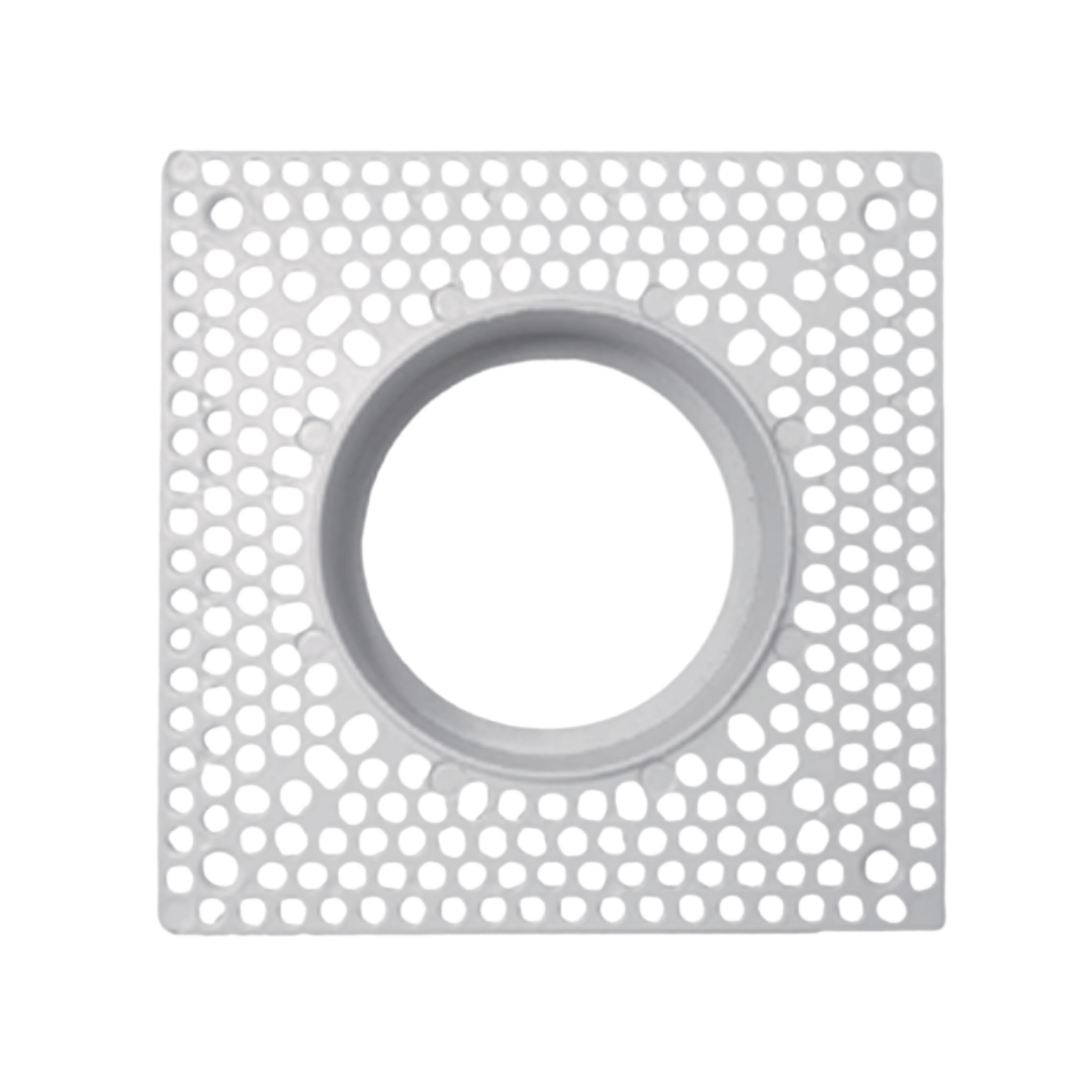 Round mud in plate for led trimless downlight