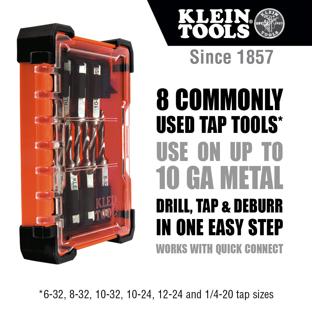 Klein Tools 32217 Drill Tap Tool Kit, 8-Piece