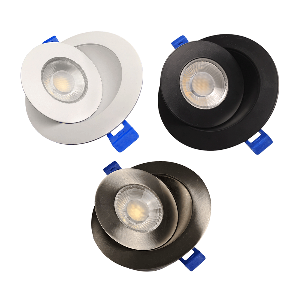 Dawnray DR40RG-WH/BK/SN 4" LED Gimbal Recessed Fixture