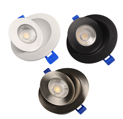 Dawnray DR40RG-WH/BK/SN 4" LED Gimbal Recessed Fixture