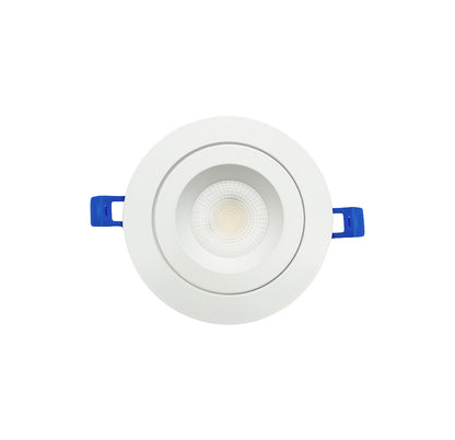 Dawnray 4" LED Gimbal Recessed Fixture Round Anti-Glare | DR40RG-AG-WH/BK