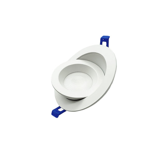 Dawnray 4" LED Gimbal Recessed Fixture Round Anti-Glare | DR40RG-AG-WH/BK