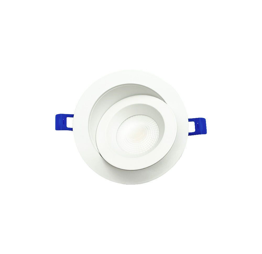 Dawnray 4" LED Gimbal Recessed Fixture Round Anti-Glare | DR40RG-AG-WH/BK