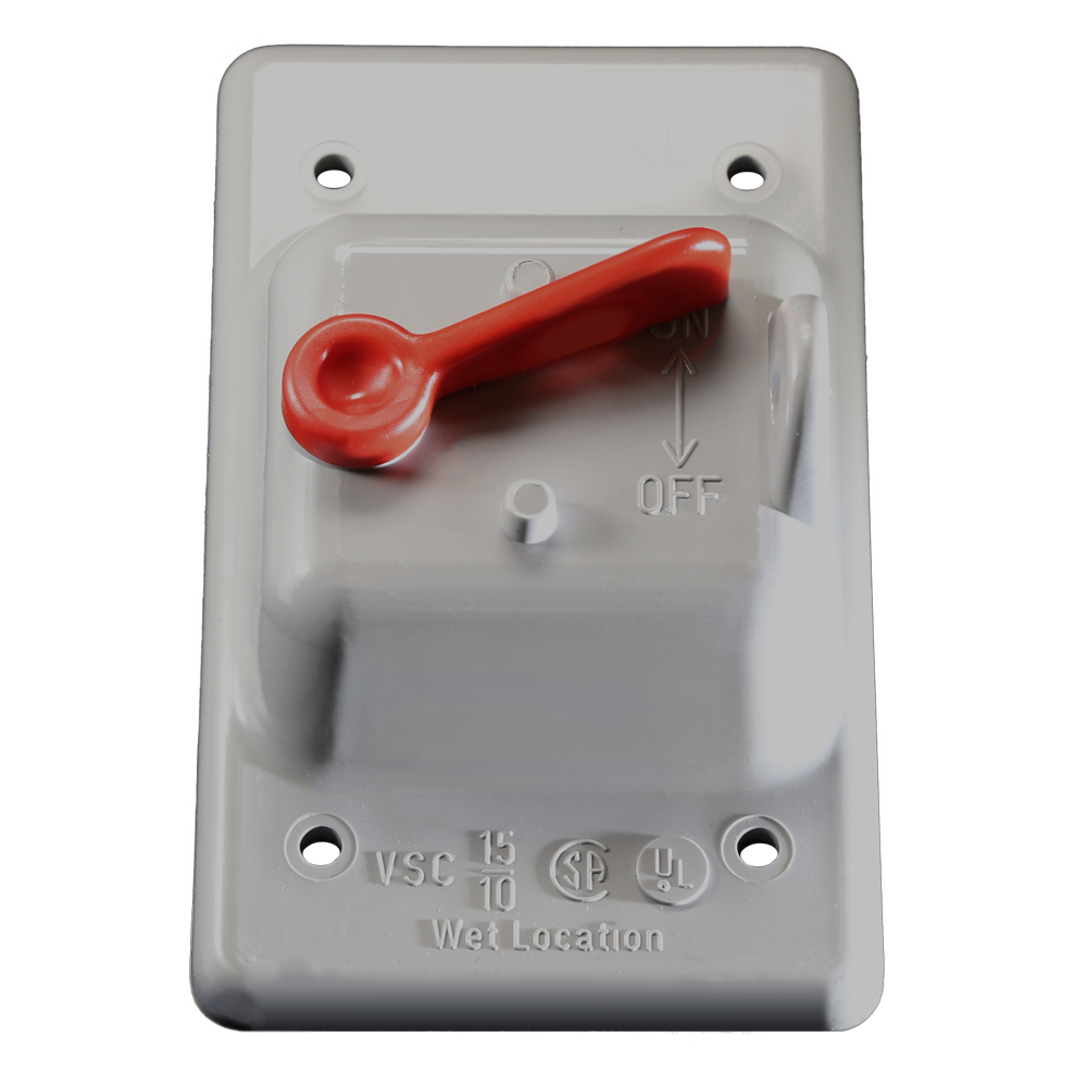 Royal RVSC15-10 1-Gang Weatherproof Toggle Switch Cover PVC