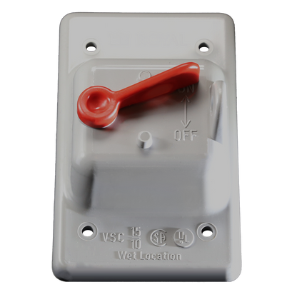 Royal RVSC15-10 1-Gang Weatherproof Toggle Switch Cover PVC
